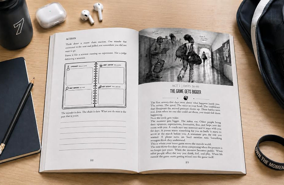 THE NEXT LEVEL: A 90 Day Mental Toughness Playbook for Teen Athletes: Handle Pressure, Recover from Mistakes, and Know What to Do Next - Marcus J. Steele
