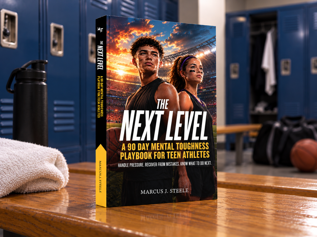 THE NEXT LEVEL: A 90 Day Mental Toughness Playbook for Teen Athletes: Handle Pressure, Recover from Mistakes, and Know What to Do Next - Marcus J. Steele